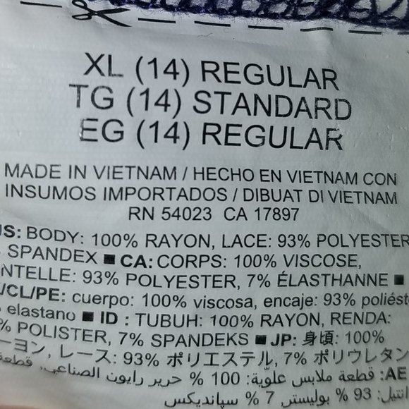 Lace Top Navy Blue Hi-Low Racer Back Dress - Picture 5 of 11